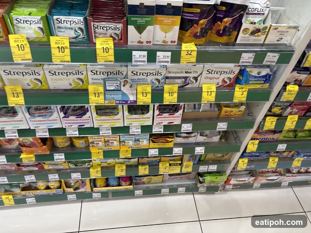 Confectionery and Throat Lozenges Display