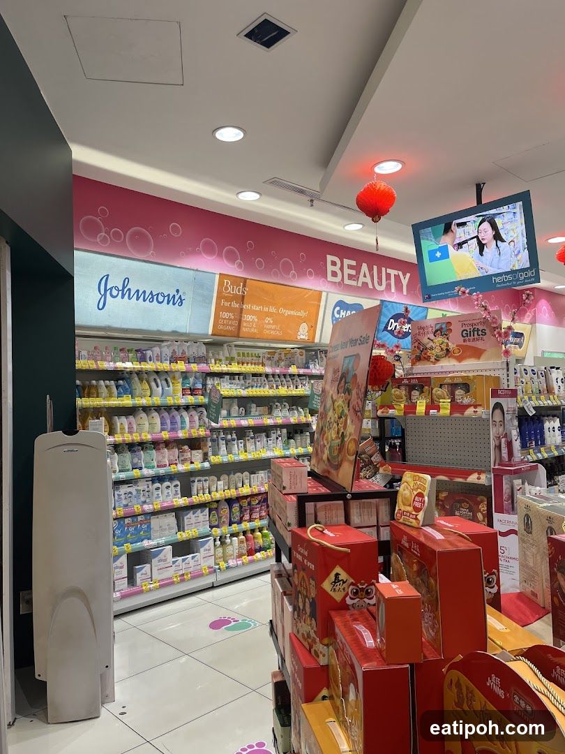 Beauty and Health Products Aisle