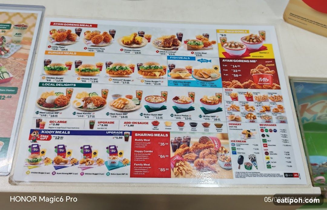 MB Menu