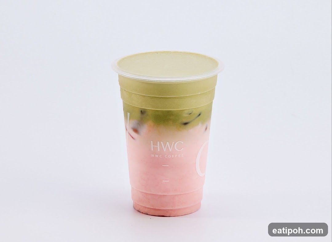 Iced Matcha Strawberry Latte