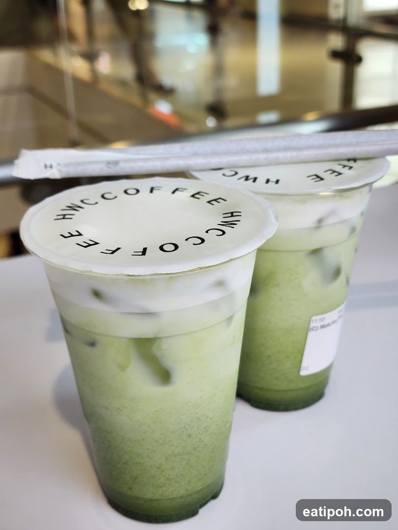 Two Matcha Drinks