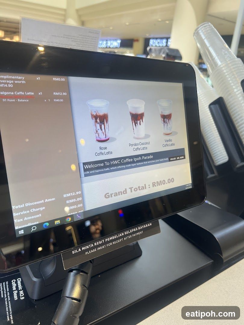 Point of Sale Screen