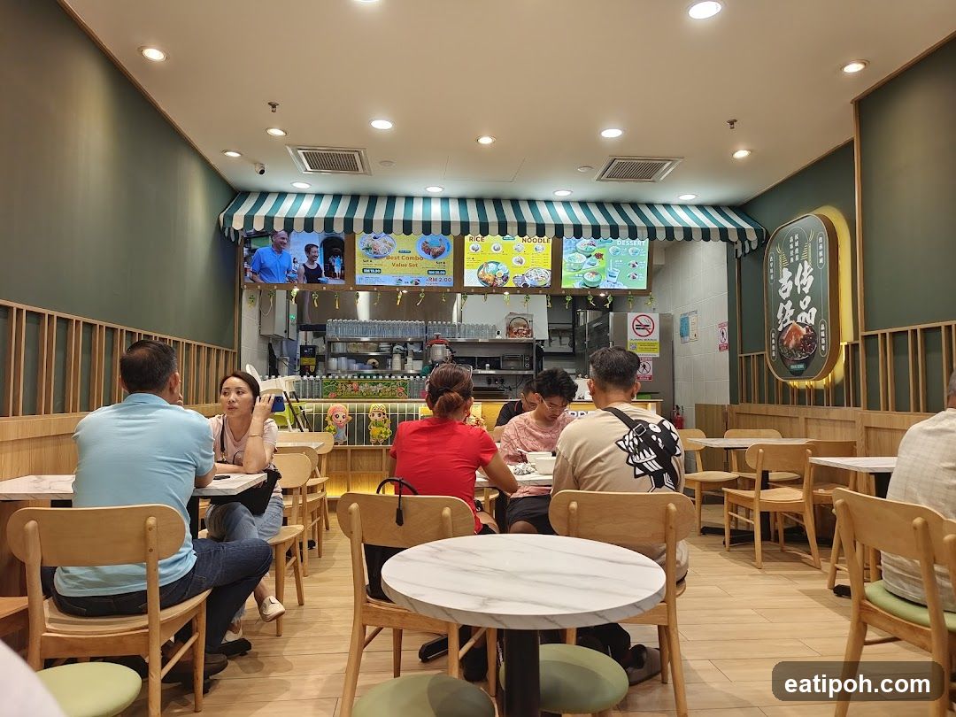 Restaurant Interior with Diners