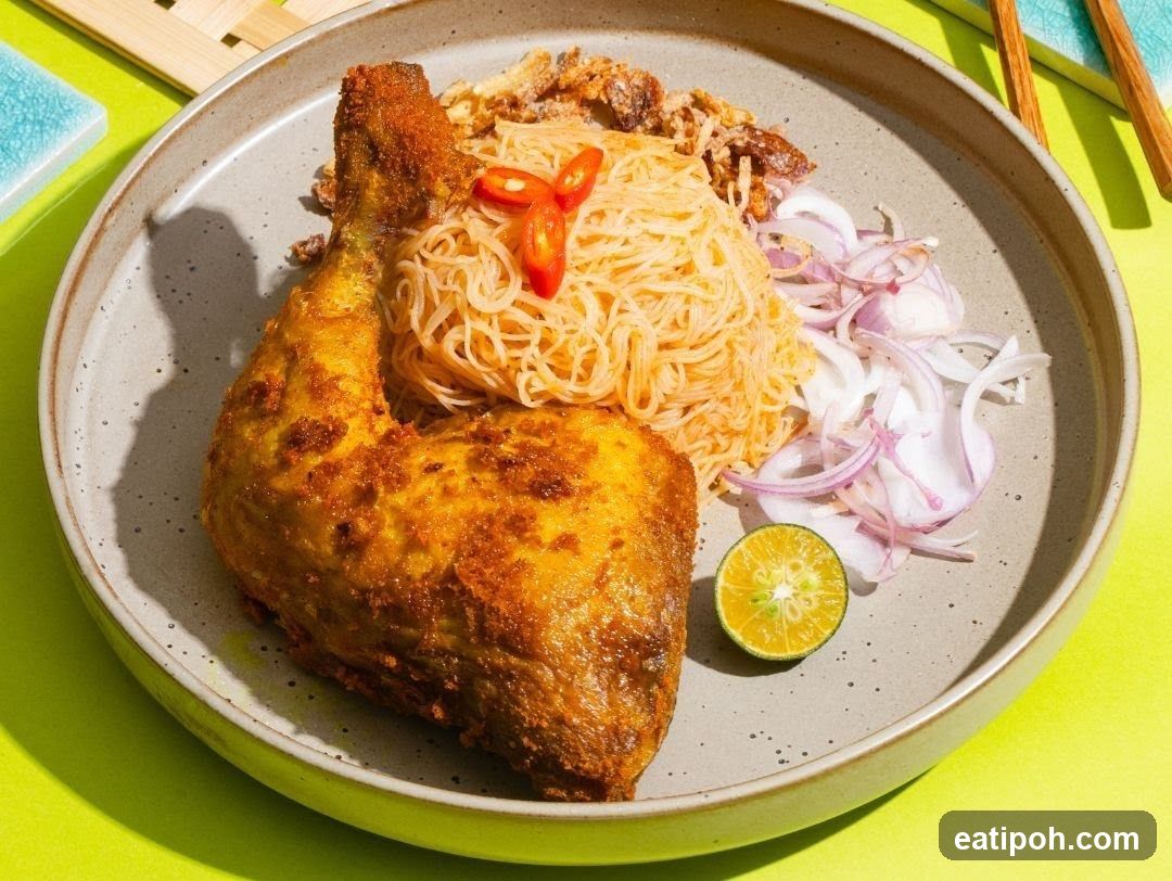 Fried Chicken with Noodles