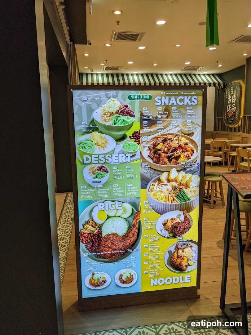 Penang Chendul Menu