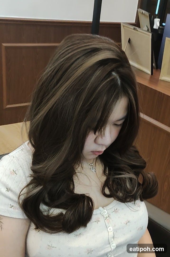 Woman with styled hair
