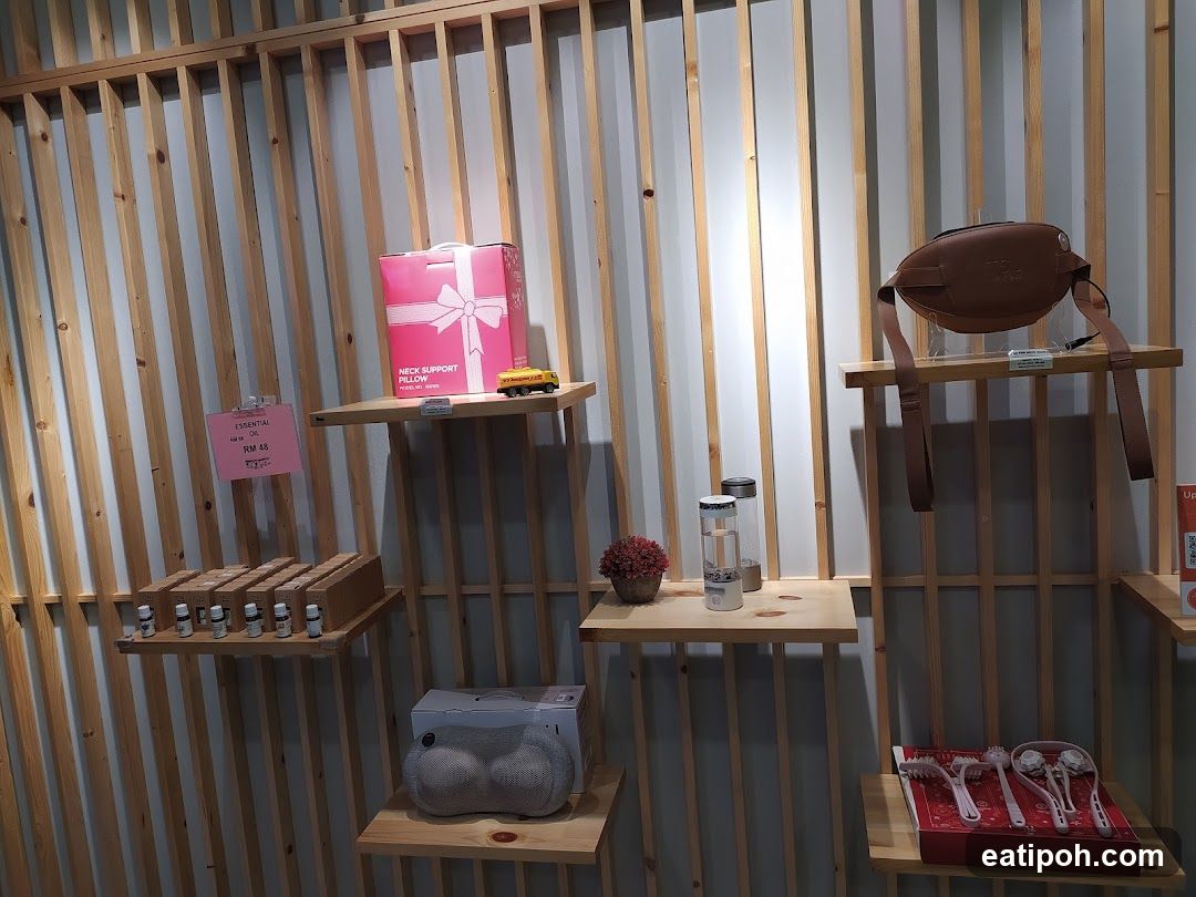 Store Display with Various Products