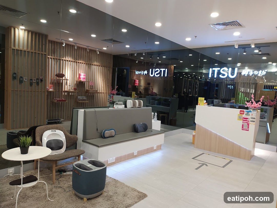 Massage chair store interior