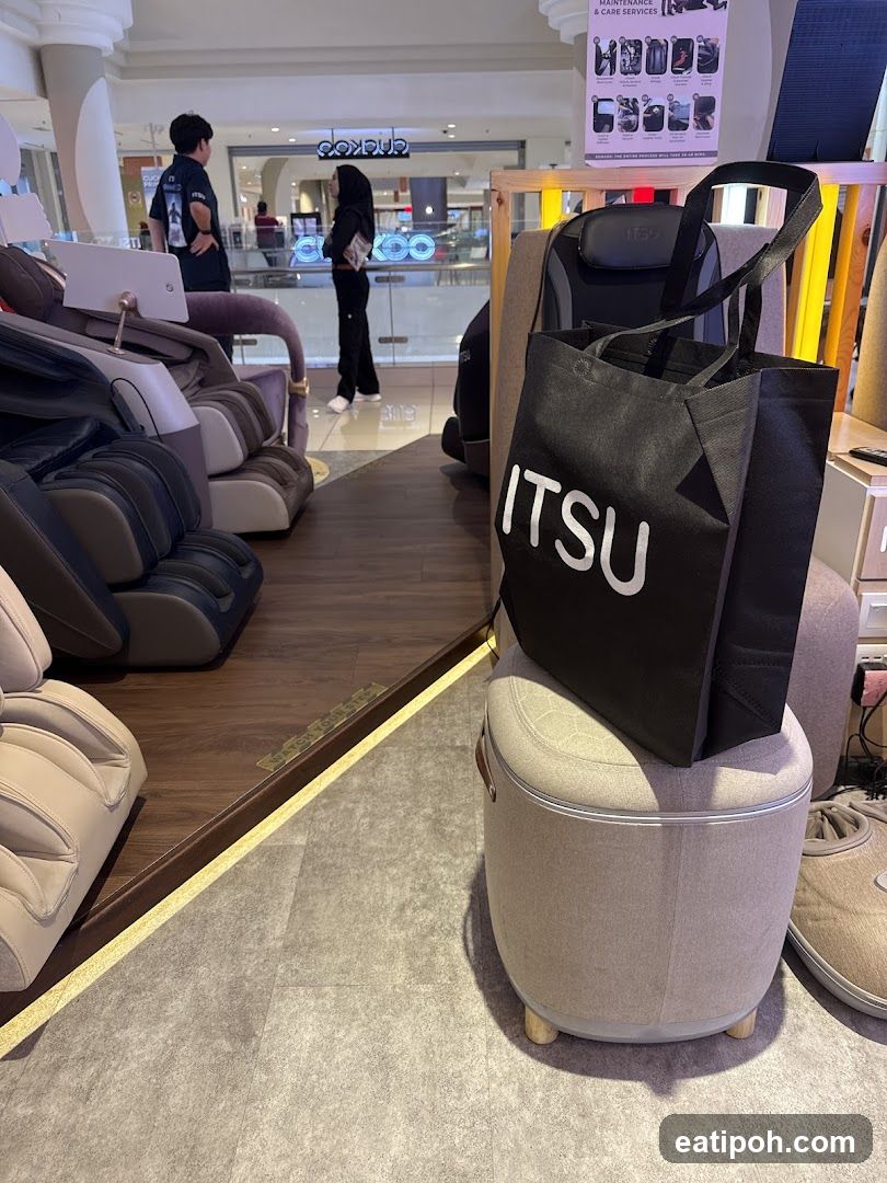 Massage Chairs and Tote Bag
