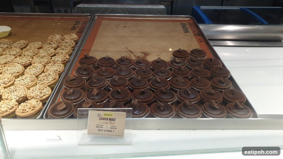 Chocolate Malt Cheese Tarts