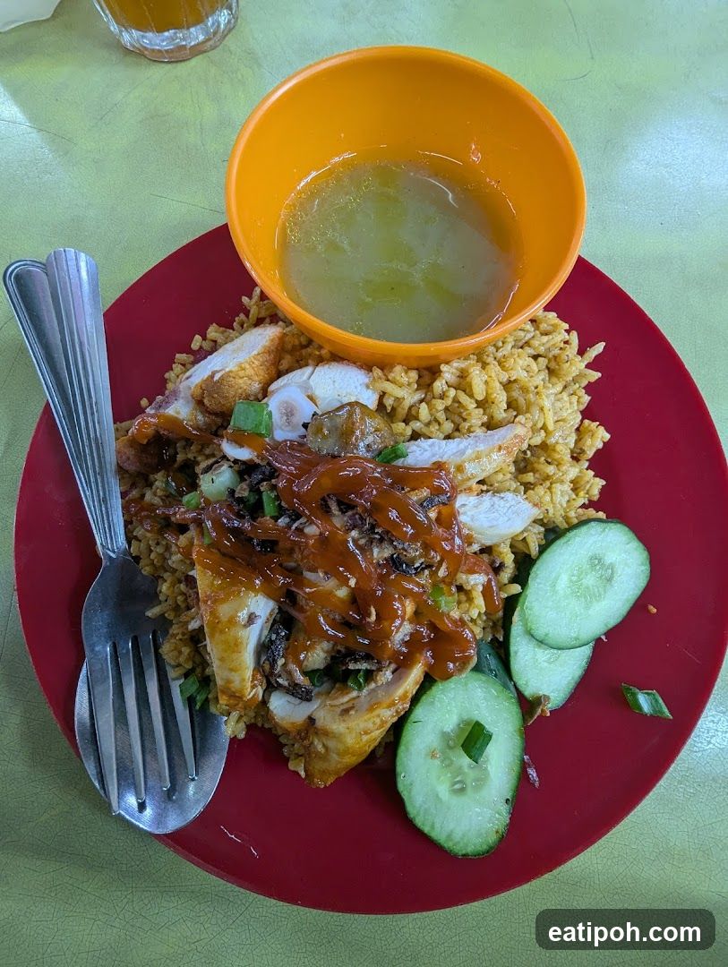 Chicken Fried Rice with Soup
