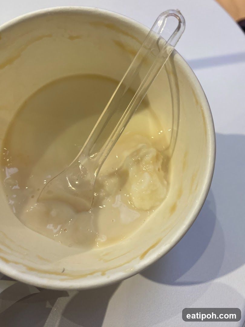 Melted Ice Cream in a Cup