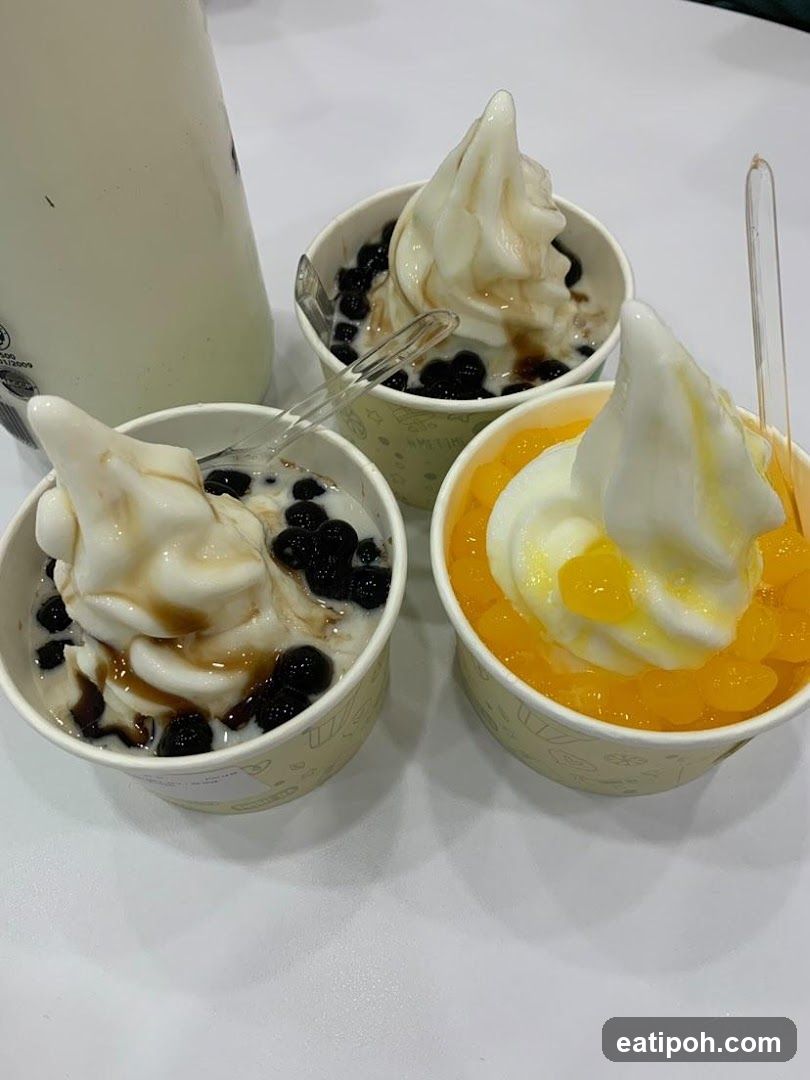 Soft Serve Ice Cream with Toppings