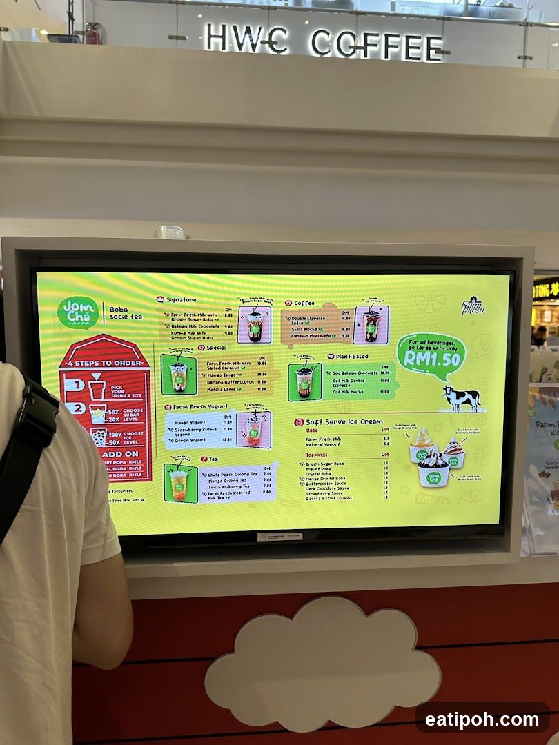 Jom Cha Boba Socie-Tea Menu