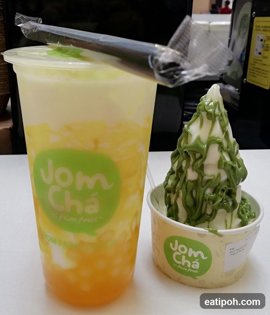 Jom Cha Drink and Soft Serve