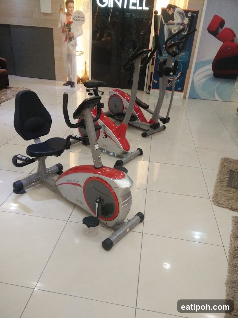 Exercise Bikes on Display