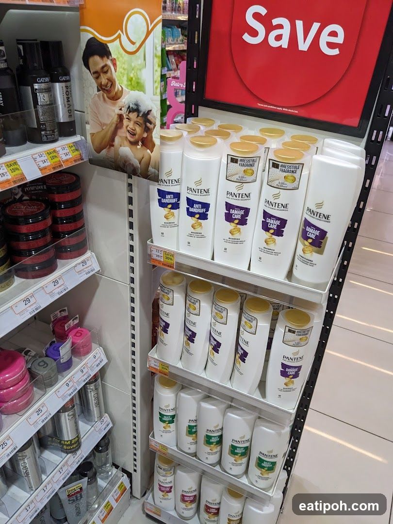 Pantene Shampoo and Conditioner Display