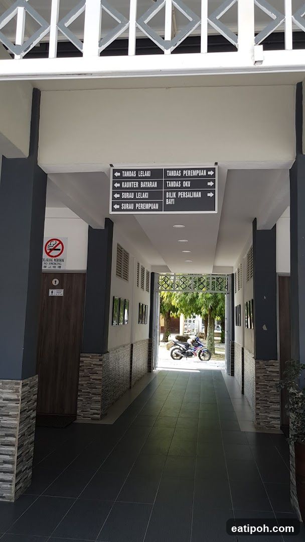 Hallway with directional signs