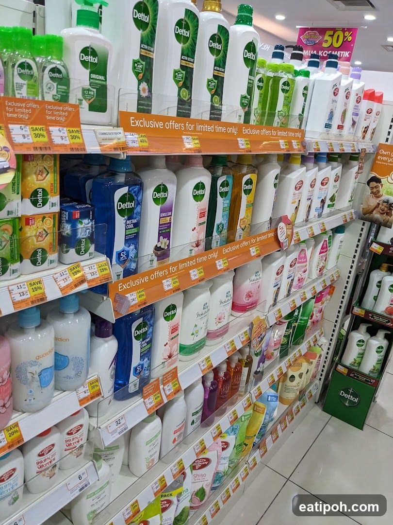 Dettol Products on Shelves
