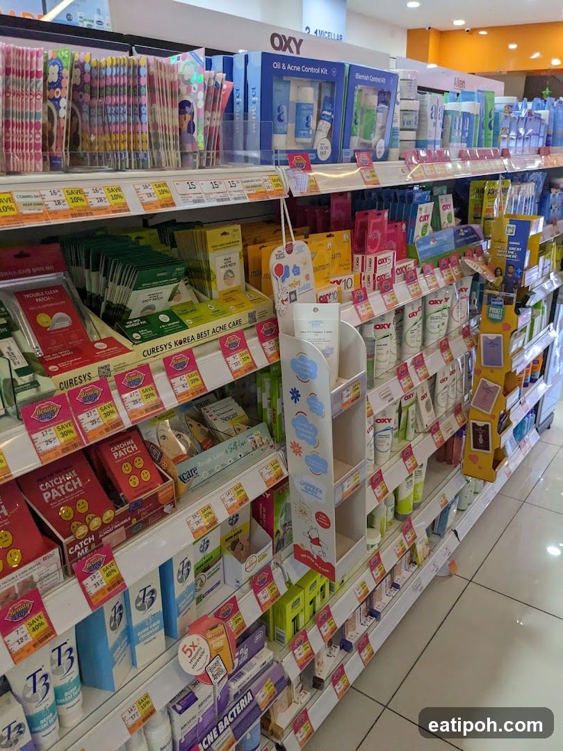 Skincare Products on Shelves