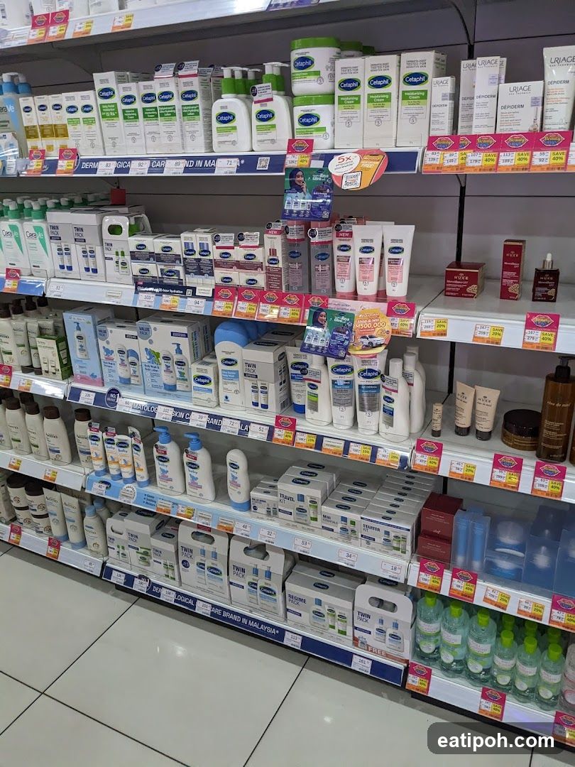 Skincare Products on Shelves