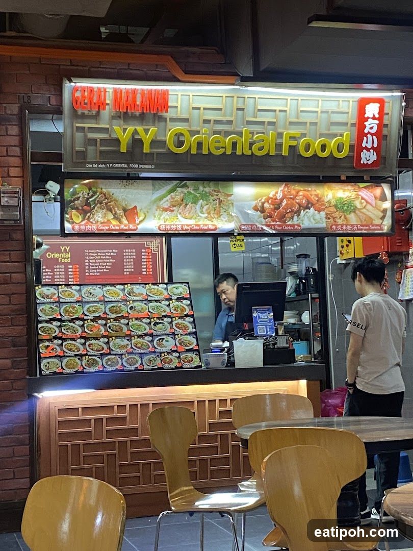YY Oriental Food stall interior