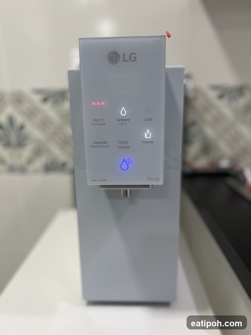 LG Water Purifier Control Panel