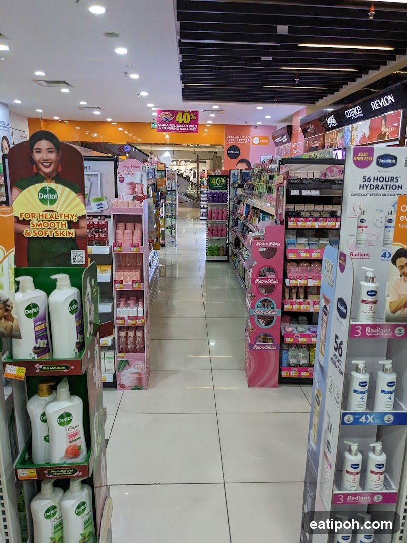 Cosmetics and Skincare Aisle