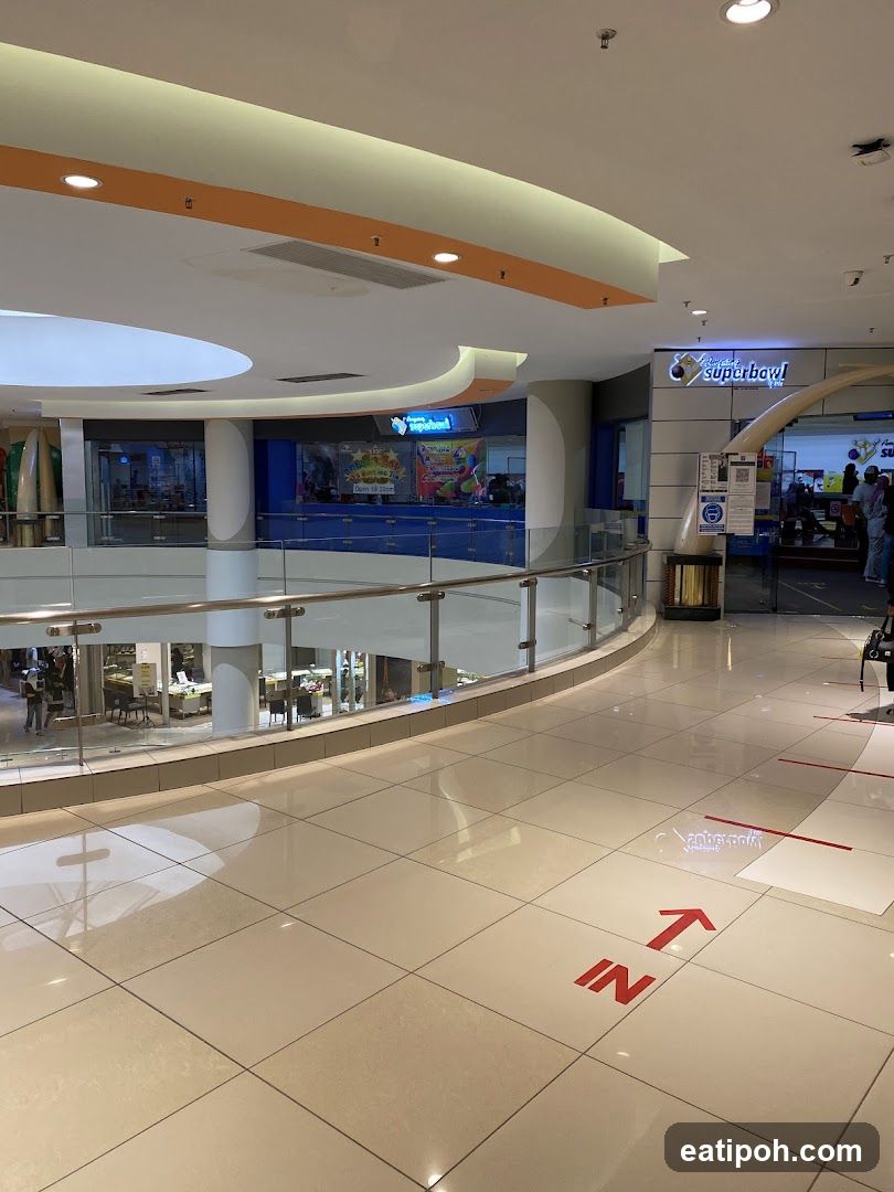 Mall Interior with Superbowl Entrance