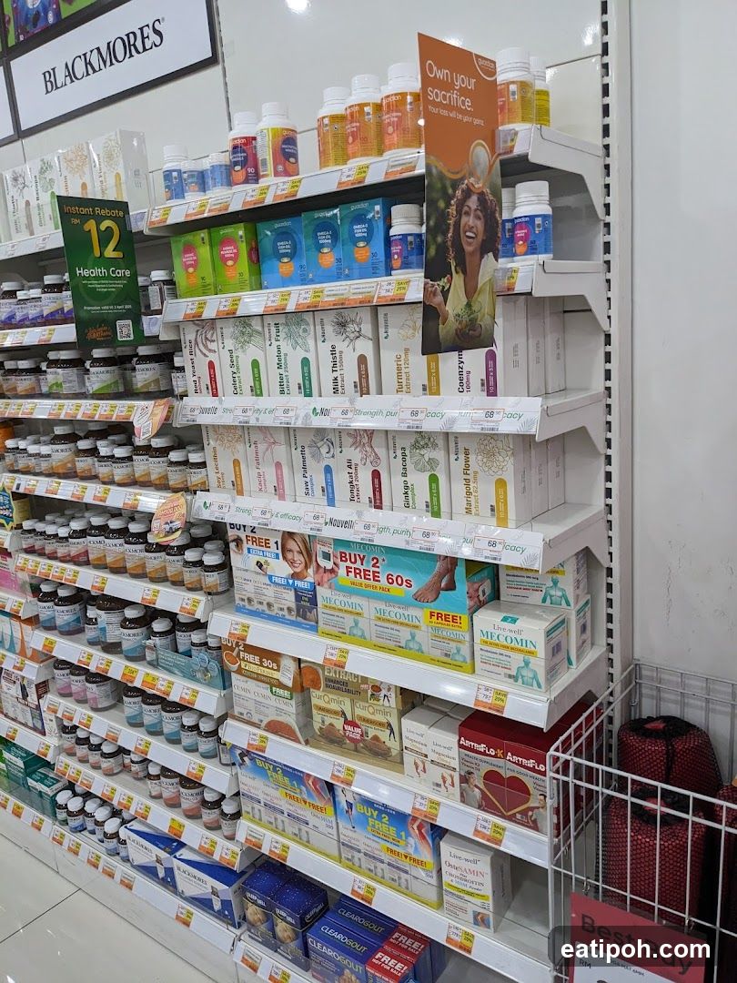 Health and Wellness Products Display
