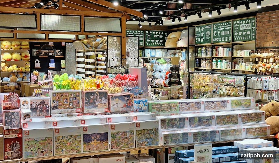 Store Interior with Puzzles and Plush Toys