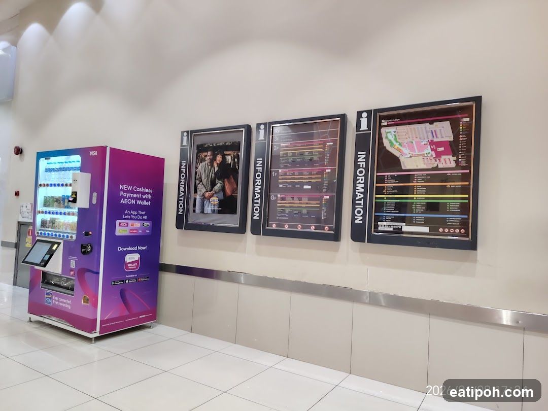 Vending Machine and Information Boards