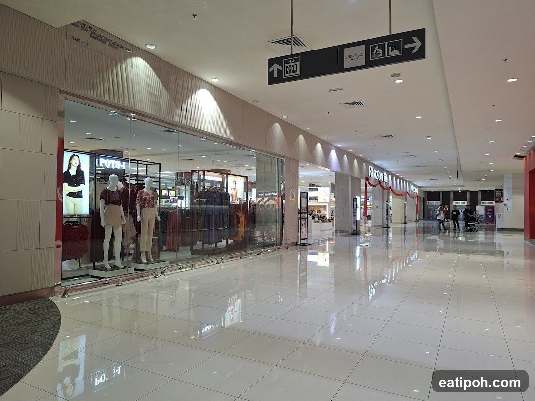 Mall Interior with Storefronts