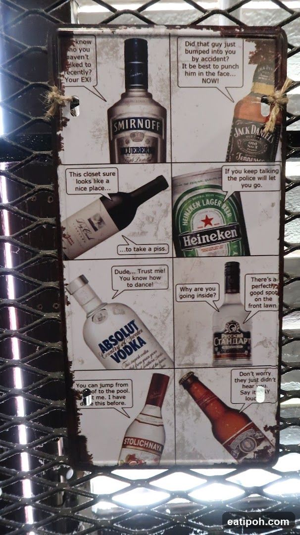 Alcoholic Beverage Humor Sign
