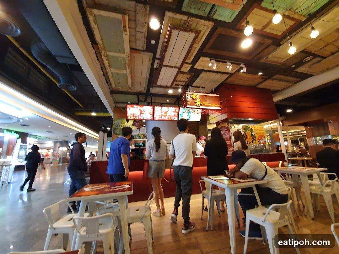Food court dining area