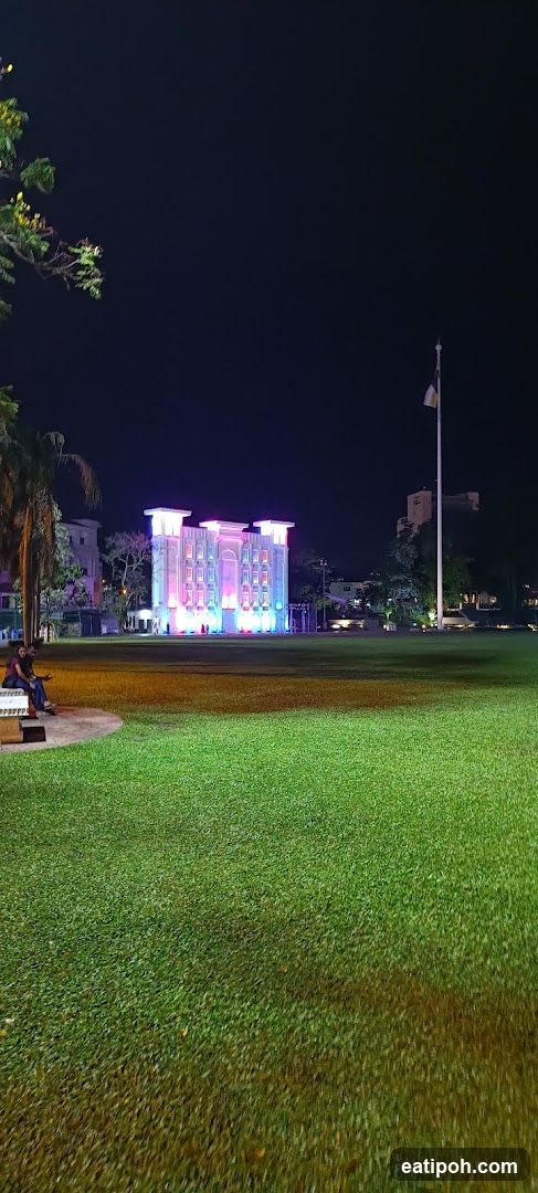 Building illuminated at night