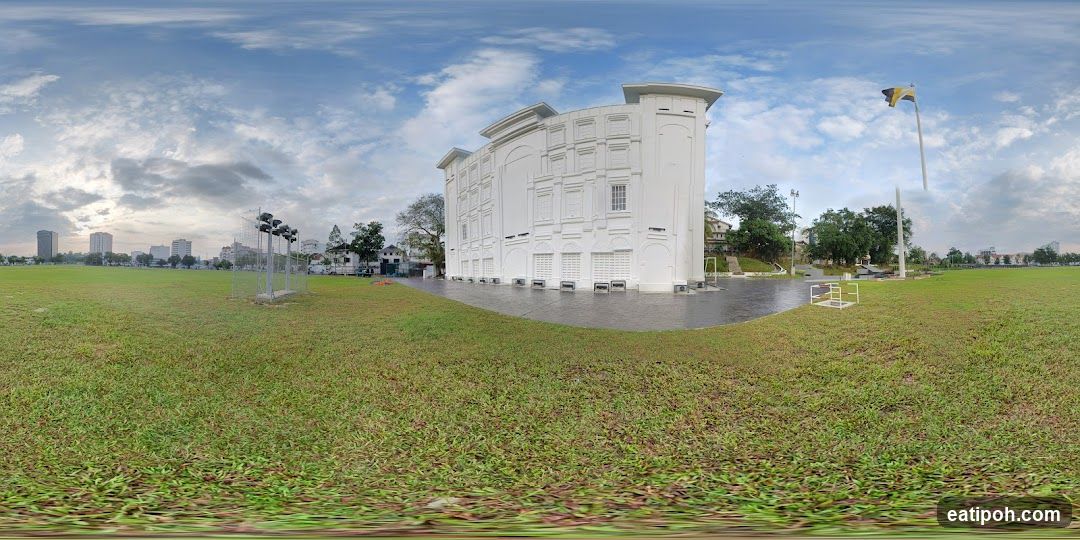 White Building with Decorative Facade