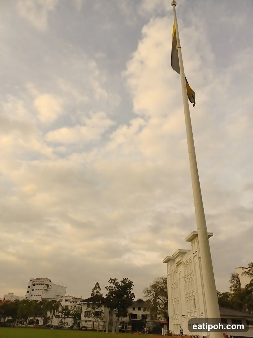 Flagpole and Buildings