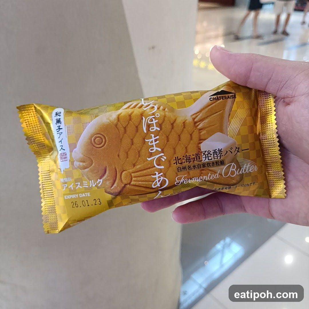 Fish-shaped ice cream bar