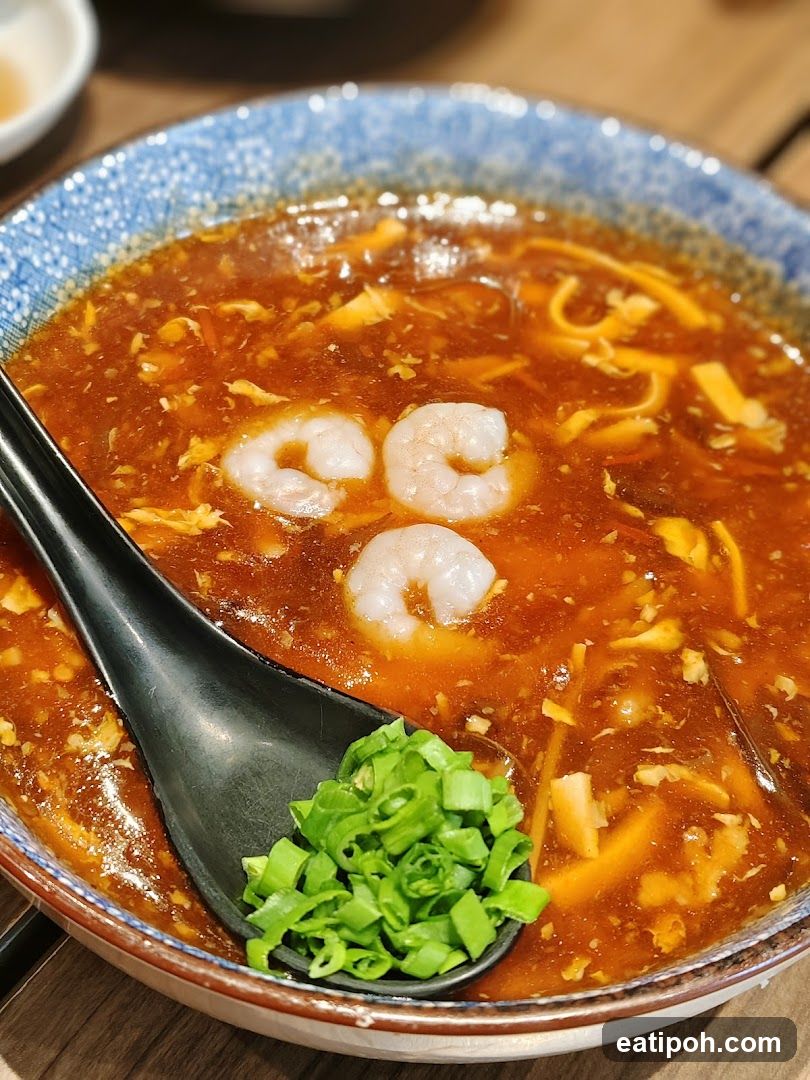 Hot and Sour Soup with Shrimp