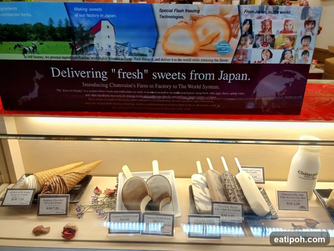Chateraise Sweets Display