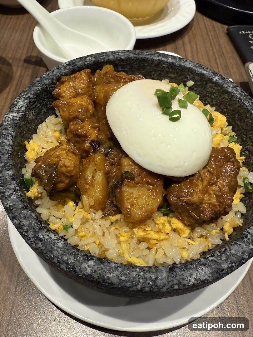 Stone Bowl Rice with Egg and Meat