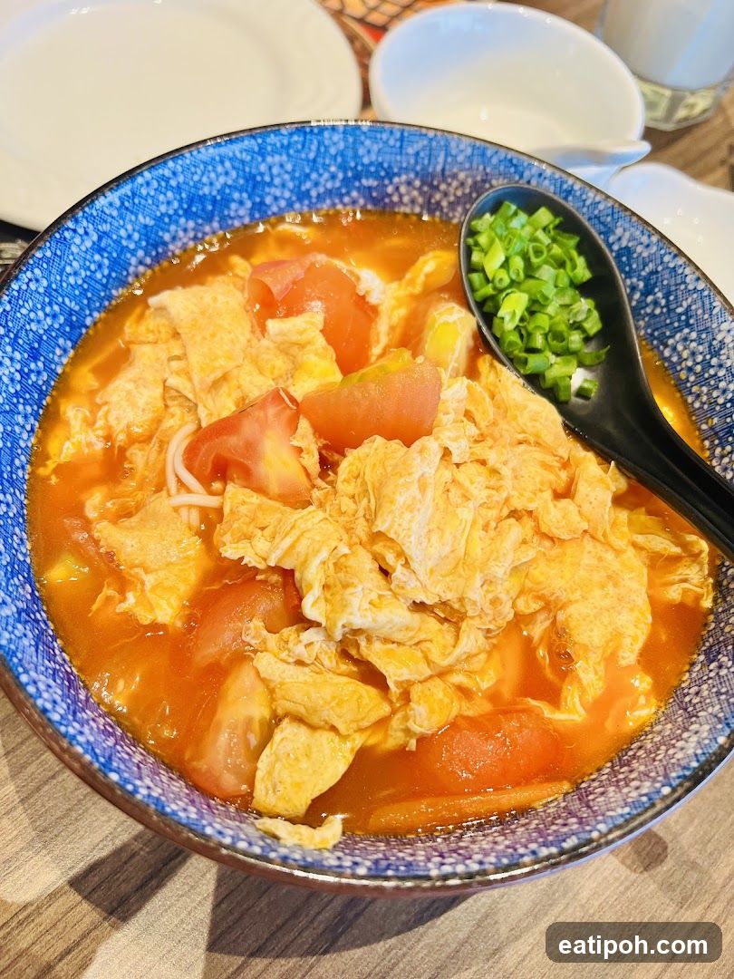 Tomato Egg Noodle Soup