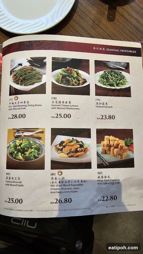 SEASONAL VEGETABLES