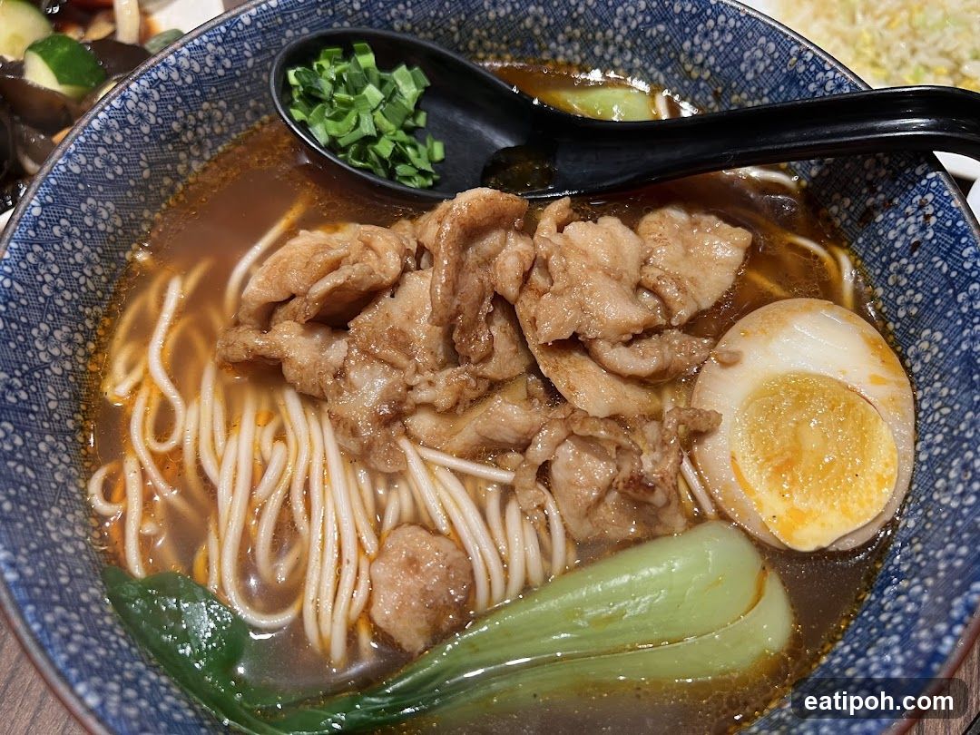Noodle Soup with Pork and Egg