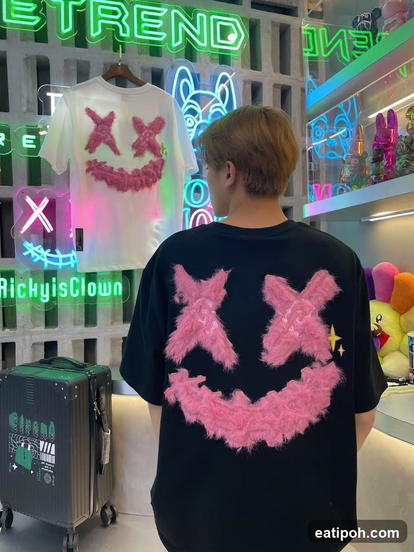 T-shirts with smiley face design