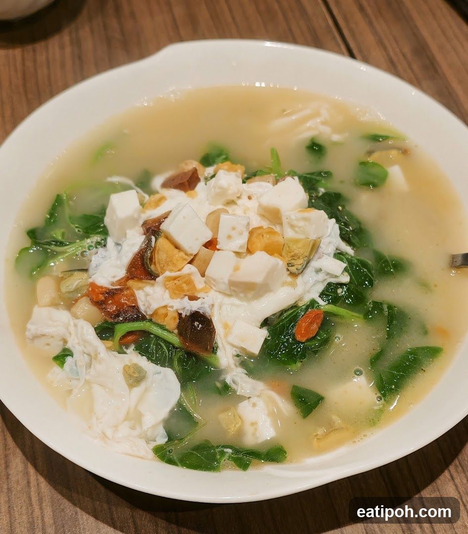 Soup with Tofu and Greens