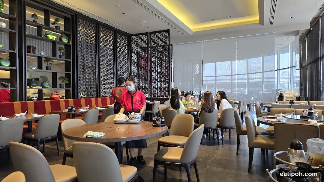 Restaurant Interior with Diners and Staff