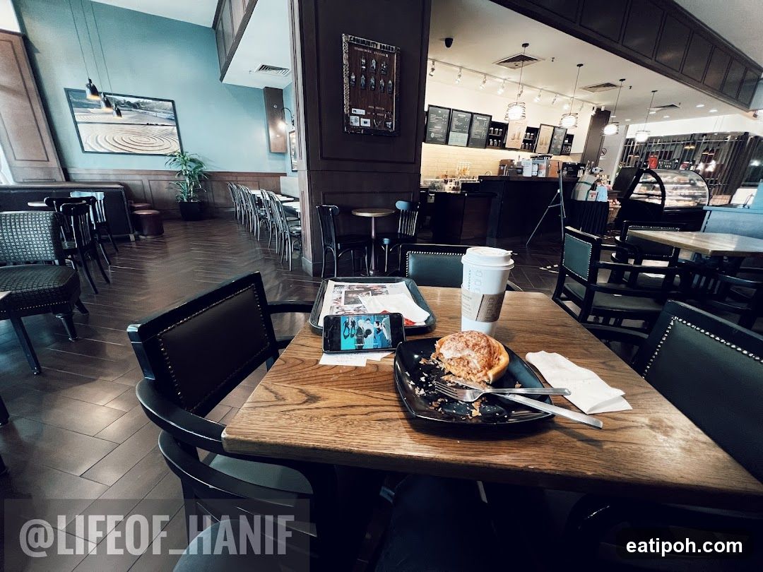 Cafe Interior with Food