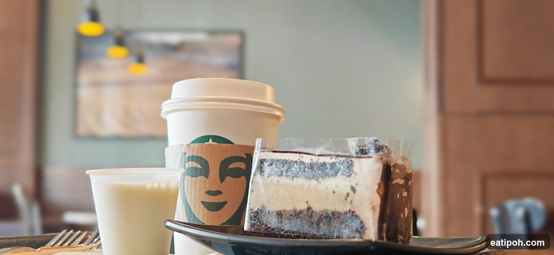Starbucks Coffee and Cake